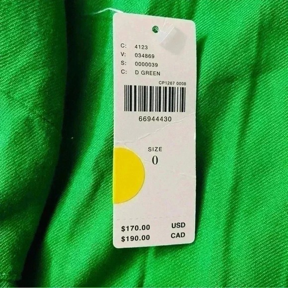 Anthropologie Pants - NEW Anthropologie Women's ‎ jumpsuit 0 D green twisted front tie back strap